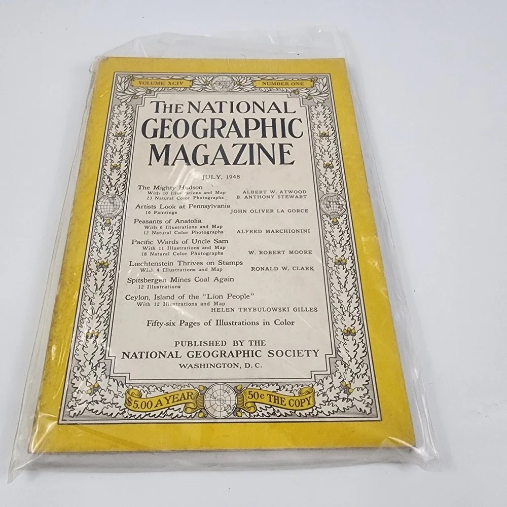 National‎ Geographic Magazine July 1948 No  Insert